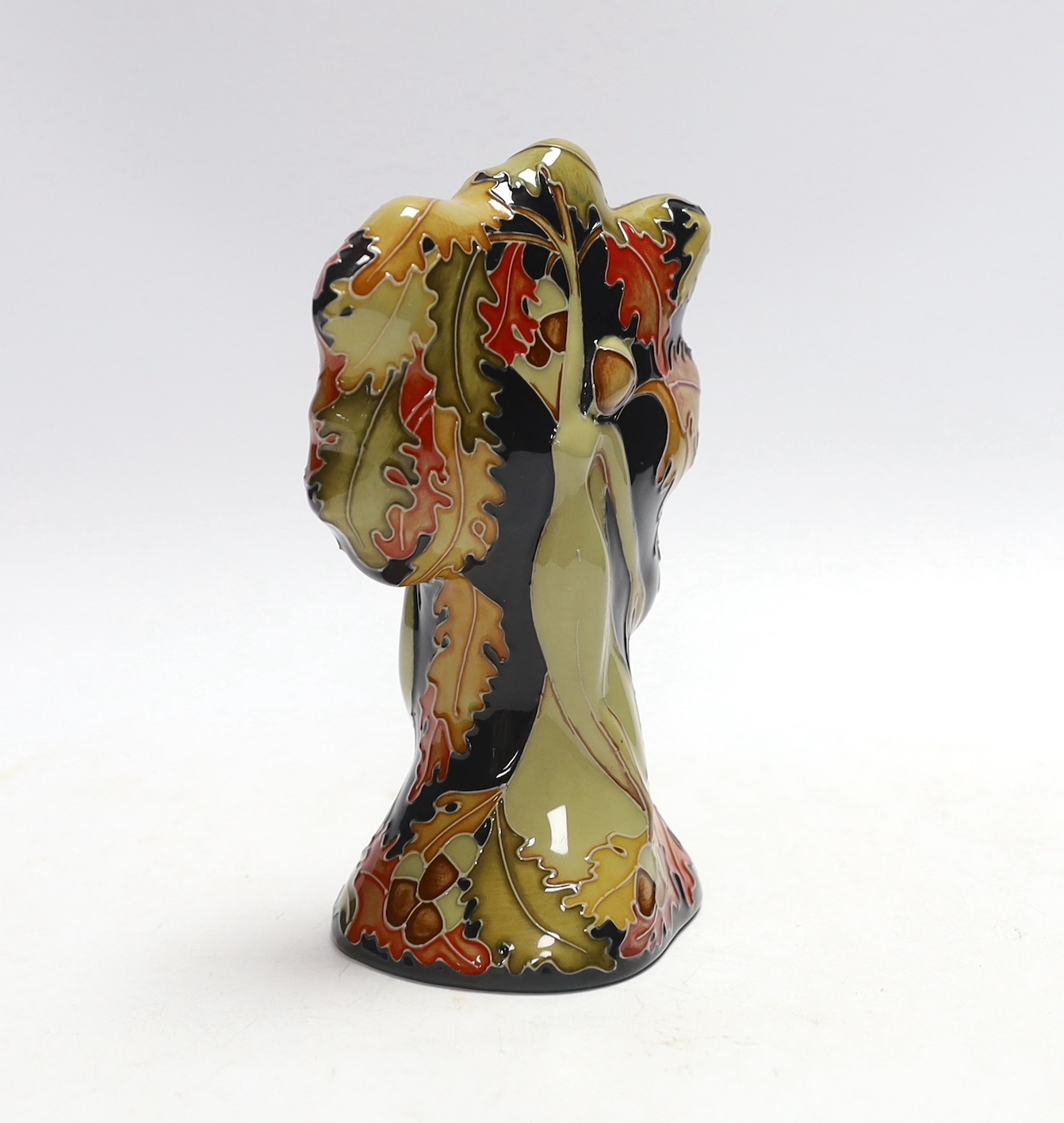 A Moorcroft pottery Oak Nymph sculpture designed by Kerry Goodwin, 17cm